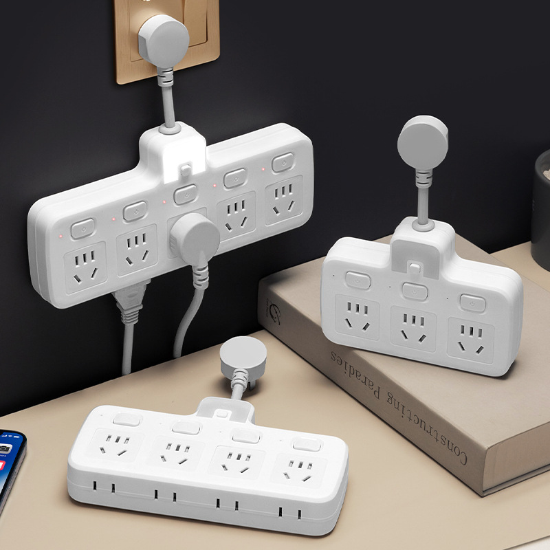 家用一转多孔无线排插 智能多开关转换插座usb插座多功能插