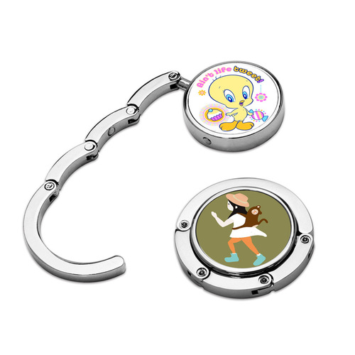 Student schoolbag hook, deskside portable bag hanging device, office desk artifact, girl bag hanging hook without trace