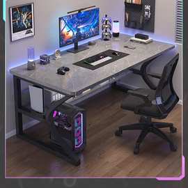 网吧电脑桌台式家用卧室书桌现代简约办公桌工作台桌子简易电竞桌