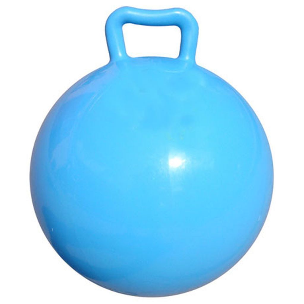 Venta al por mayor de color sólido sin patrón Bola de mango inflable Bola de salto de cuerno de juguete de PVC PARA NIÑOS 4 colores opcionales 1 lote