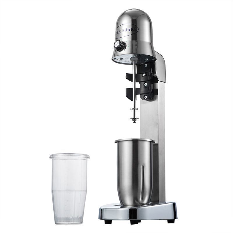 Single-Head Milkshake Machine for Home Use, Electric Milk Frother for Milk Tea Shops, Commercial Milk Tea Blender, Smoothie Maker, Ice Crusher