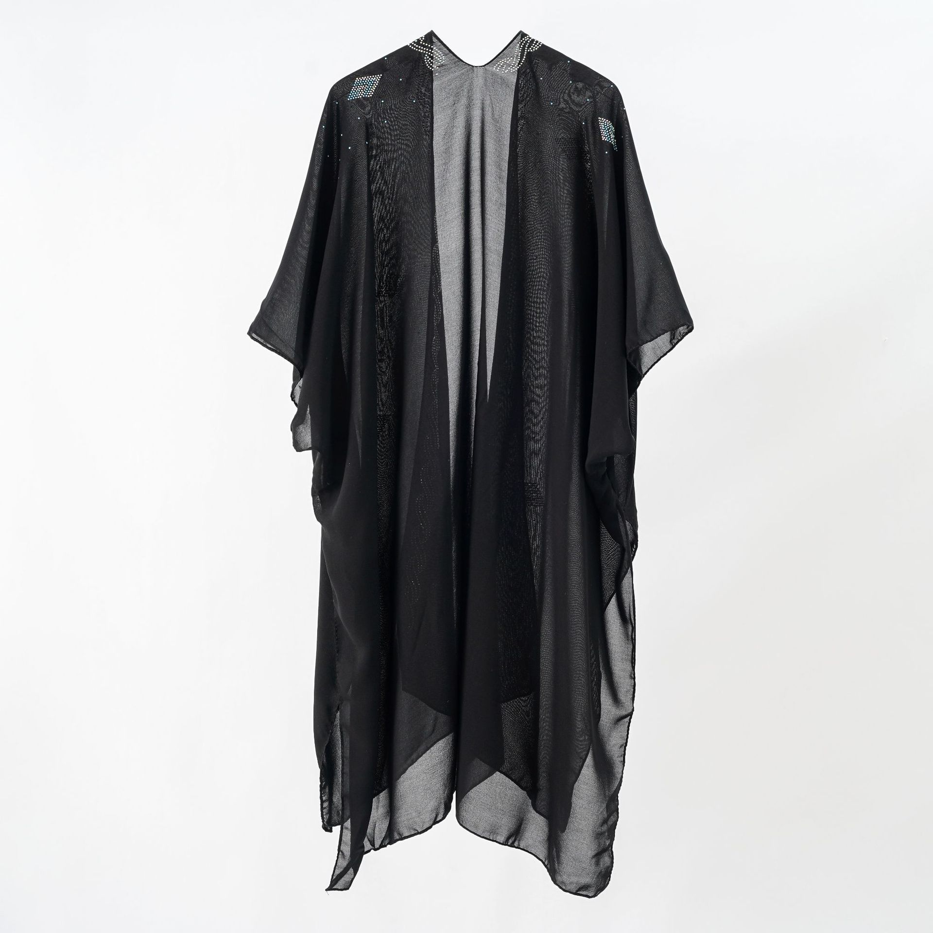 Nuevo estilo 2024, sexy pareo fino con diamantes y perlas para vacaciones en la playa y protección solar image 17