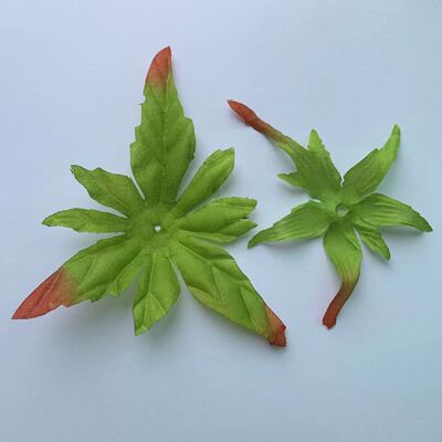 厂家直销仿真玫瑰花托牡丹花托 手工DIY假花玫瑰牡丹花配件布叶托|ru