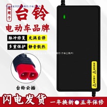 适用于台铃电动车智能充电器48V12AH60V20AH72V云插头台铃非原装