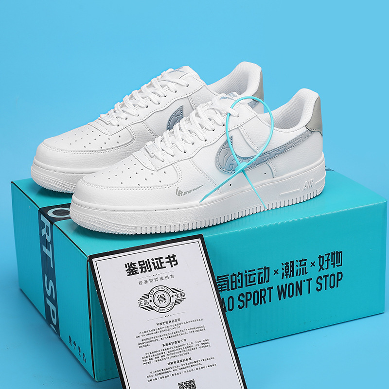 Putian Af1 Air Force One Crime Scene Aj Men's Oil Green Low-Top Sports Sneakers Women's Shoes Have Friction and Sound