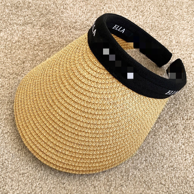 레터 머리띠 - 블랙 후프 베이지
