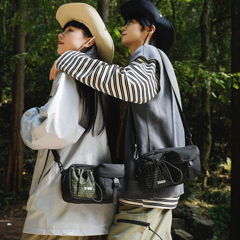 Tooling Trendy Brand Crossbody Bag for Men Casual All-match Functional Style Shoulder Bag Outdoor Sports Portable Mobile Phone Small Backpack for Women