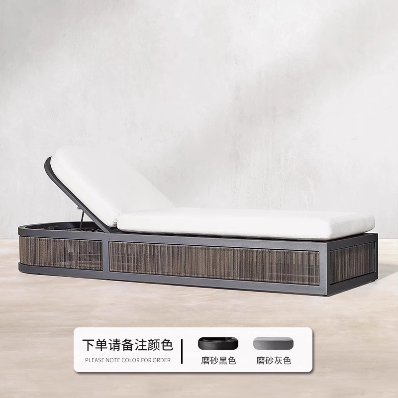Cama tumbada (tubo de aluminio de 1,8 mm + esponja de 45 densidad) versión actualizada