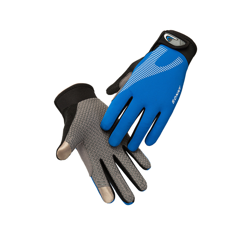 Outdoor cycling sport gloves for spring and summer fitness, mountain climbing and rock climbing, touch screen ice silk elastic breathable gloves, wholesale
