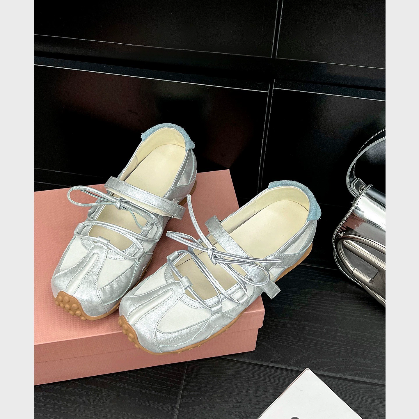 Увеличение высоты на 5 см для женских туфелек Мэри Джейн ~Inside height increase of 5cm Mary Jane women's shoes 2025 summer new casual sports shoes ballet shoes trend