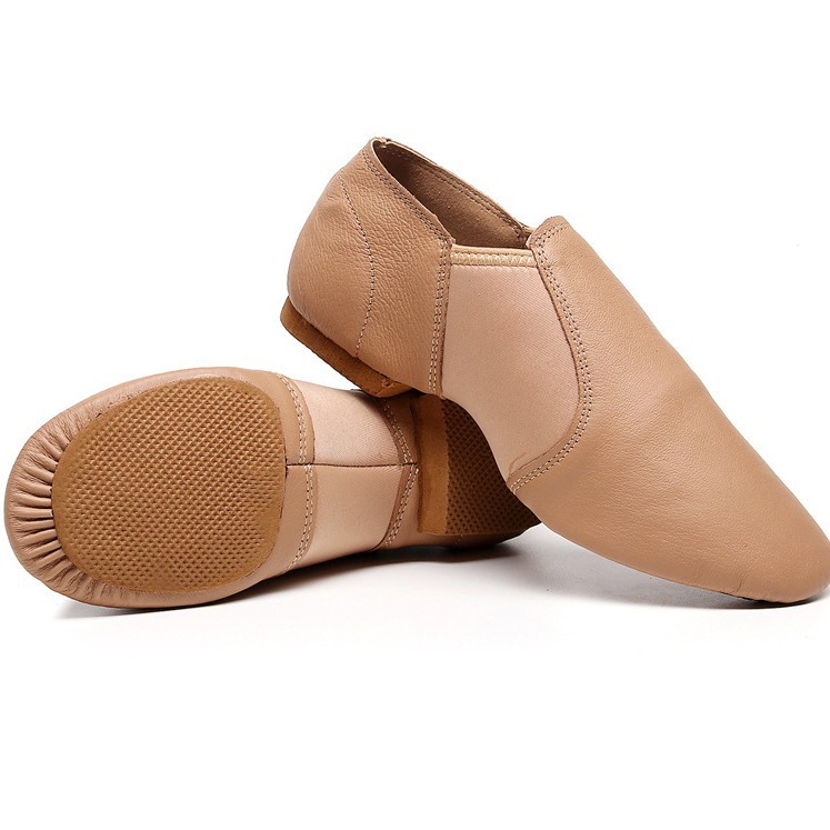 Zapatos de baile transfronterizos de tela elástica, zapatos de baile de jazz de cuero, zapatos de entrenamiento de suela suave para niños, zapatos de baile latinos para adultos, zapatos de maestros