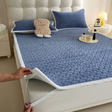 A類牛奶絨保暖床墊家用學生宿舍床褥軟單雙人毛毯墊子床護墊h