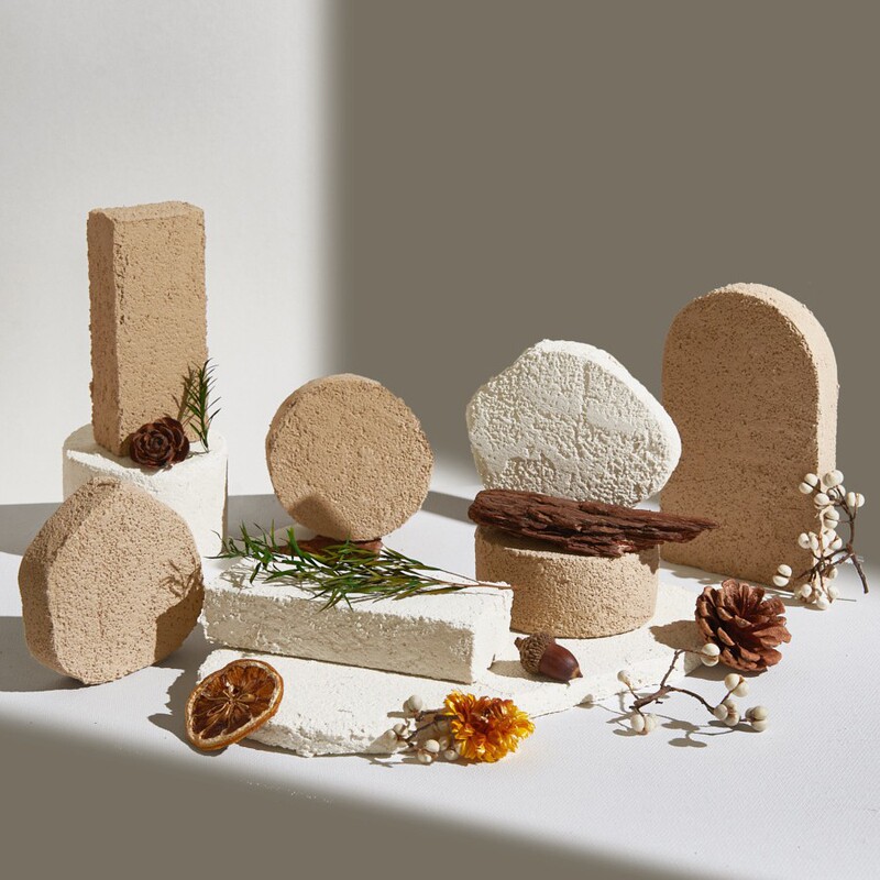 Niche High-End Photography Props Creative Display Texture Stone Small Ornaments Background Board Ins Style