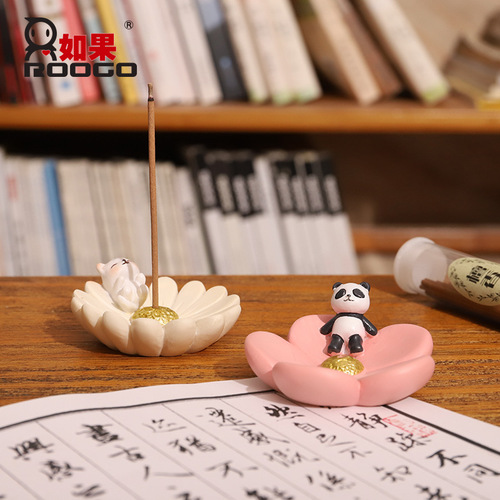 Cross-border resin cherry blossom incense rack creative incense tray Japanese groceries home accessories Zen ornaments crafts