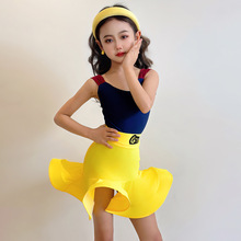 GTY2025年夏季新款少儿拉丁舞训练功服表演出练习服无袖L22578