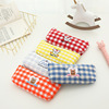 Cute capacious pencil case for elementary school students, South Korea, with embroidery