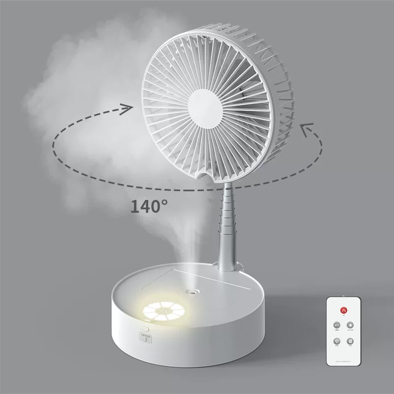 Telescopic air fan, storage system, handheld foldable small suitcase