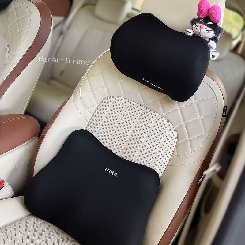 2025 New Lucifer Cat Car Headrest Neck Pillow Memory Foam Car Lumbar Support Car Cushion Waist Support Pillow