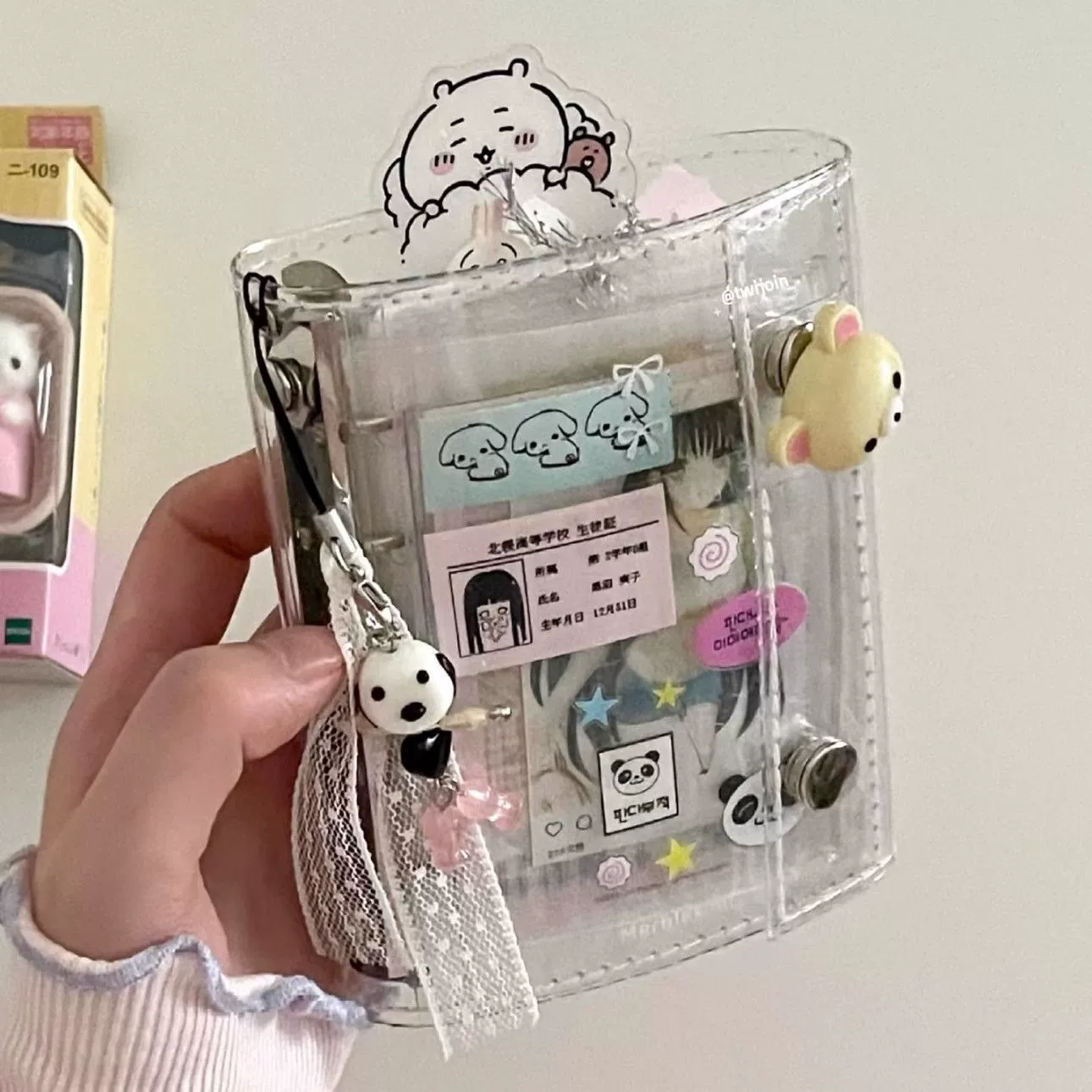 Блокнот-ежедневник с прозрачными PVC-листами для хранения карточек, DIY, тетрадь для записей, прямые поставки с фабрики для трансграничной торговли