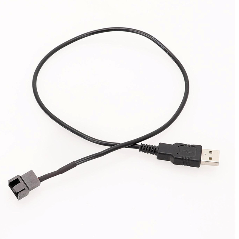 USB to 4Pin fan cable USB to CPU fan cable notebook desk 5v Black White