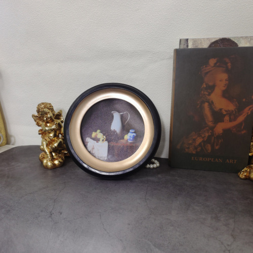 European retro light luxury decorative painting living room entrance dining room bedroom mural American literary hanging painting sofa background wall