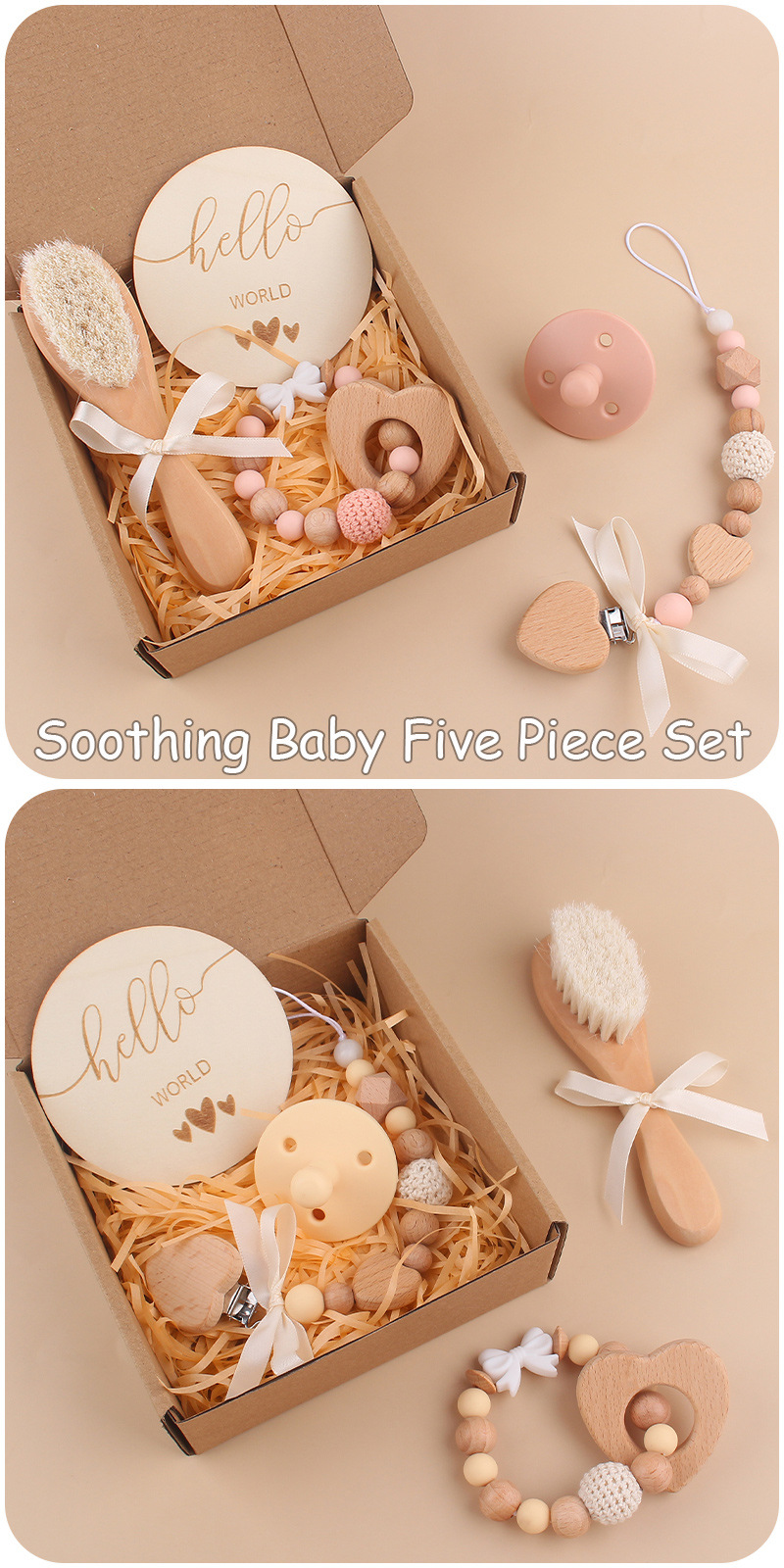 Cute Solid Color Bow Knot Beech Silica Gel Baby Accessories