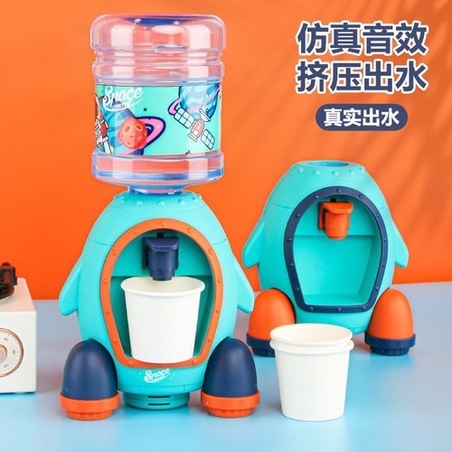 Children's water dispenser play house toy fun press water dispenser simulation educational beverage machine boy and girl juice machine