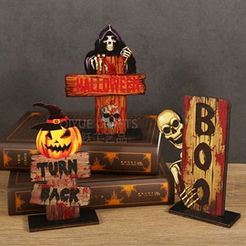 木质工艺品;万圣节摆件