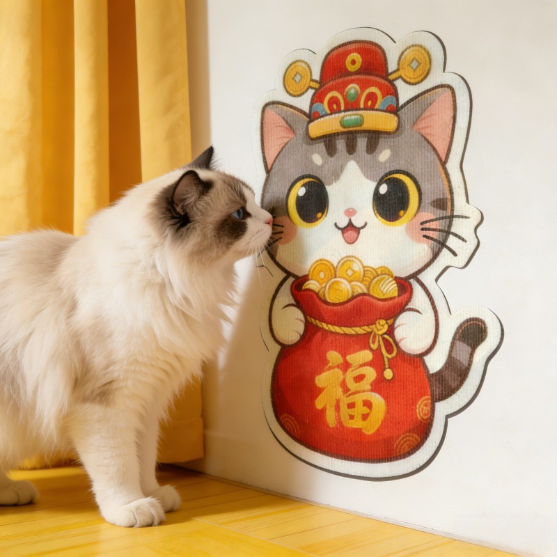 Juguetes para gatos, dibujos animados, pegatinas de pared resistentes al desgaste, juguetes para gatos, auto-hi, pegatinas para gatos, pegatinas para gatos.