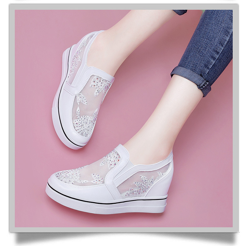Giày sneaker nữ lưới thoáng khí tăng chiều cao bên trong mùa xuân hè 2024 — JST 9131 trắng [kiểu tăng chiều cao bên trong], ML 6x252 trắng [tăng chiều cao bên trong], ML 6x252 Bạc [tăng chiều cao bên trong], JST 11068 trắng [kiểu tăng chiều cao bên trong] chi tiết 9