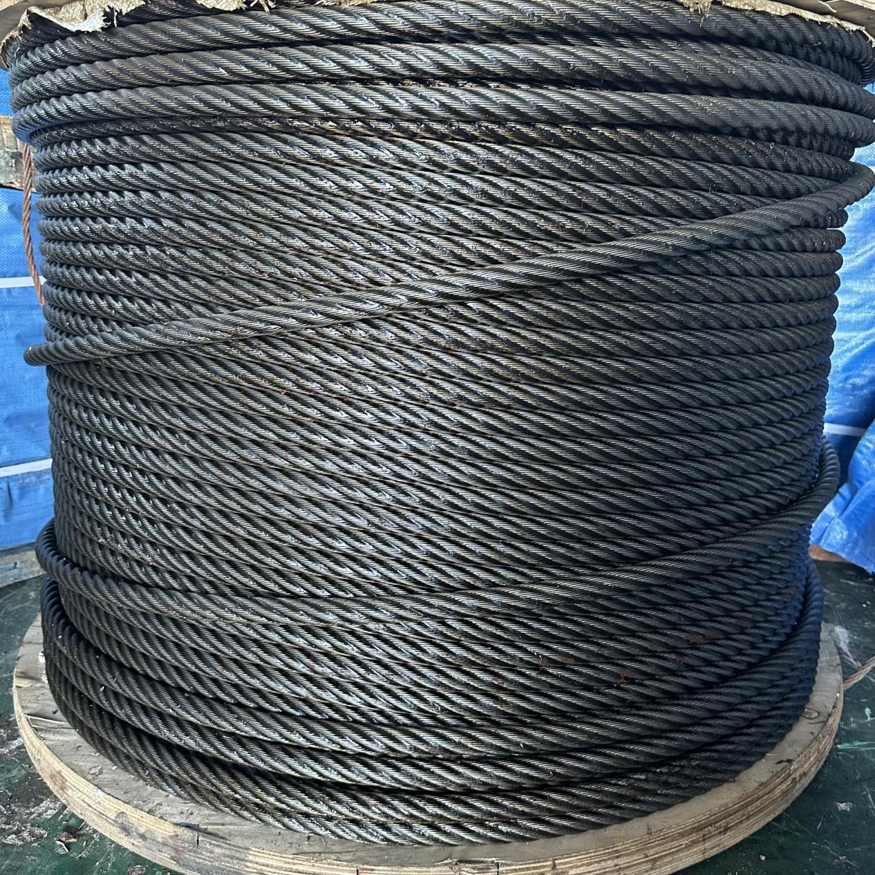 6*36ws+iwr镀锌钢丝绳起重钢丝绳港口打桩机克令吊码头吊钢丝绳