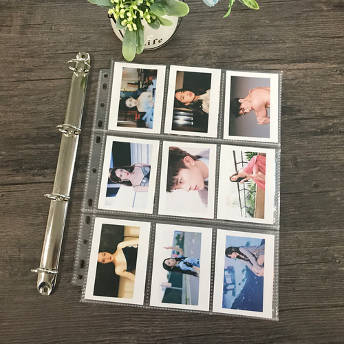 4-square card bag, 9-square card album, 3-inch photo album inner page, a4a5 ​​loose-leaf ledger, replacement core, mini transparent card page