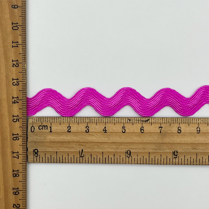 Spot al por mayor de varias especificaciones, cinta ondulada, color, encaje en forma de S, decoración curva, accesorios laterales