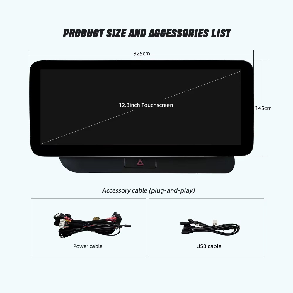 Suitable for 2009-2016 Audi Q5 high-end models, car navigation with high-definition large screen, Android-specific car control navigation