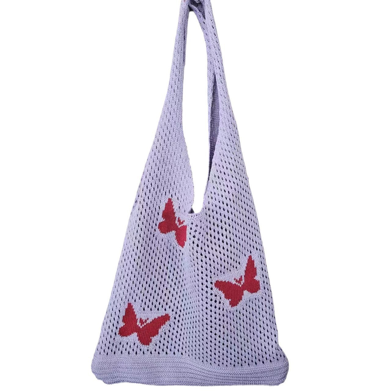 Bolso Tote Tejido Calado de Gran Capacidad de Poliéster Diseño Tejido para Uso Diario image 13