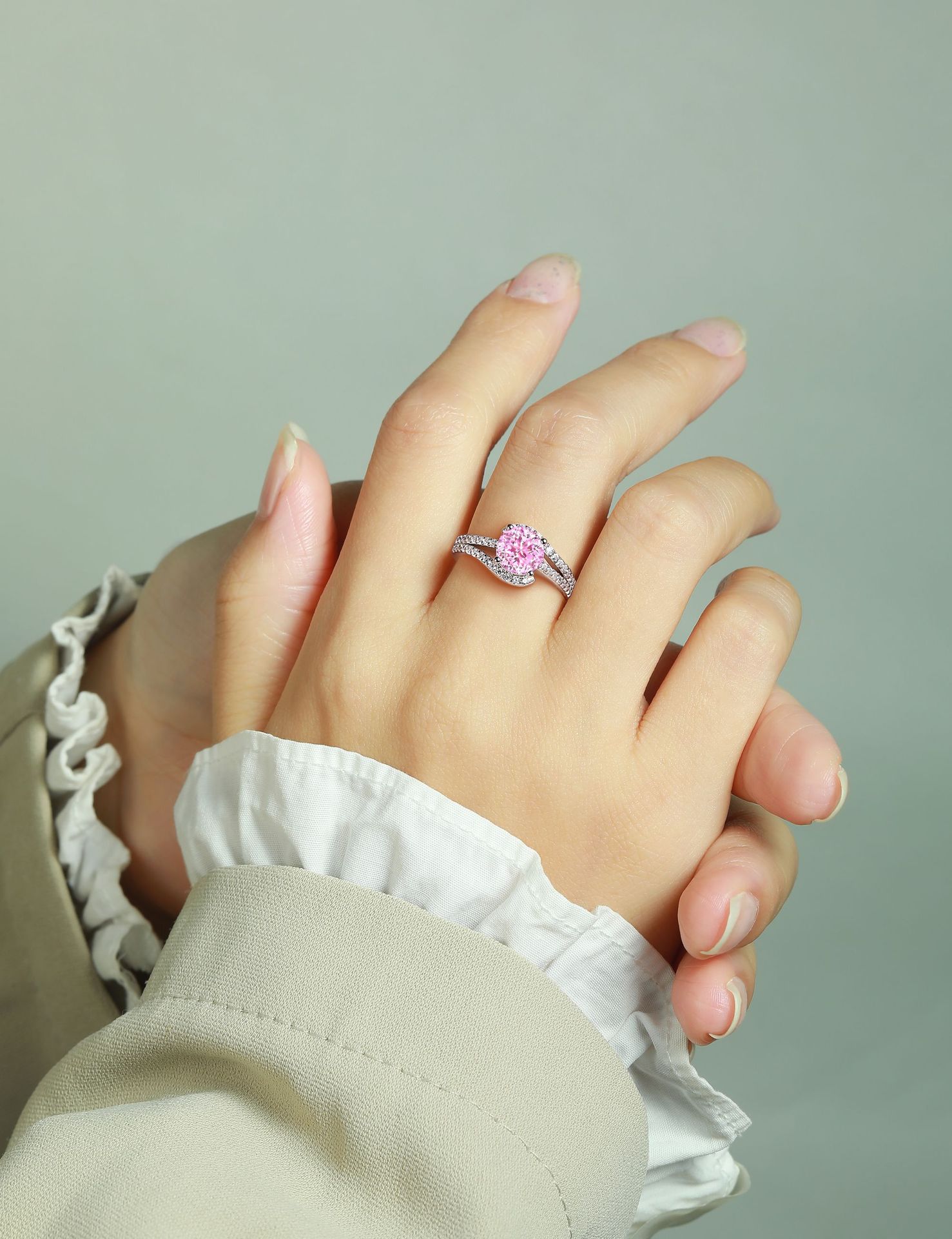 7g Weight High Carbon Diamond Inlay Material Rings Classification 1 Piece Quantity Holiday, Daily Occasion 925 Sterling Silver Material Water Droplets Pattern Women's Gender Inlay Design Simple Style, Classic Style Style 925 Sterling Silver High Carbon Diamond Water Droplets Rings 13