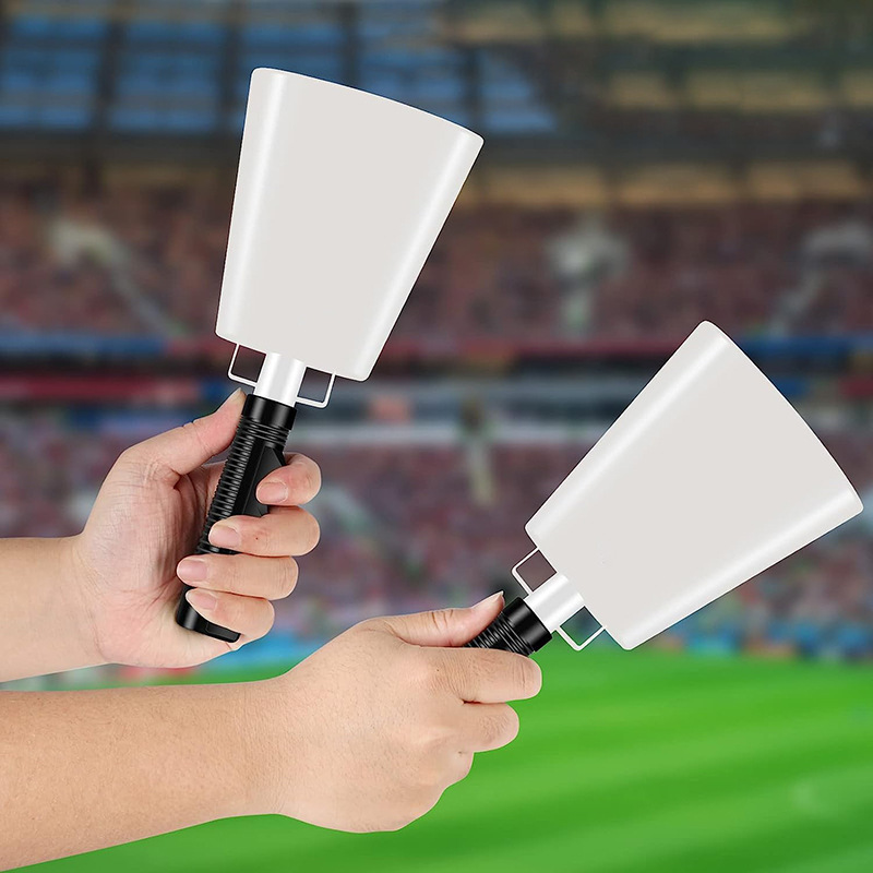 10 inch with handle Cow Bell Ranch sports event football match party cheer cow bell hand rattle cheer Bell