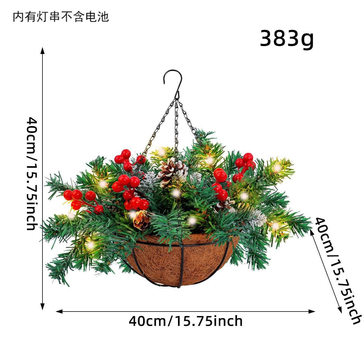 Corona de canasta colgante (1,10 metros, 5 lámparas aa)