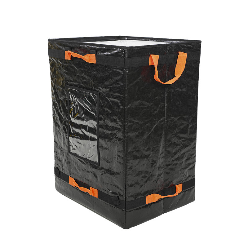 跨境工厂现货大容量折叠运输快递箱编织料快递包亚马逊物流中转袋