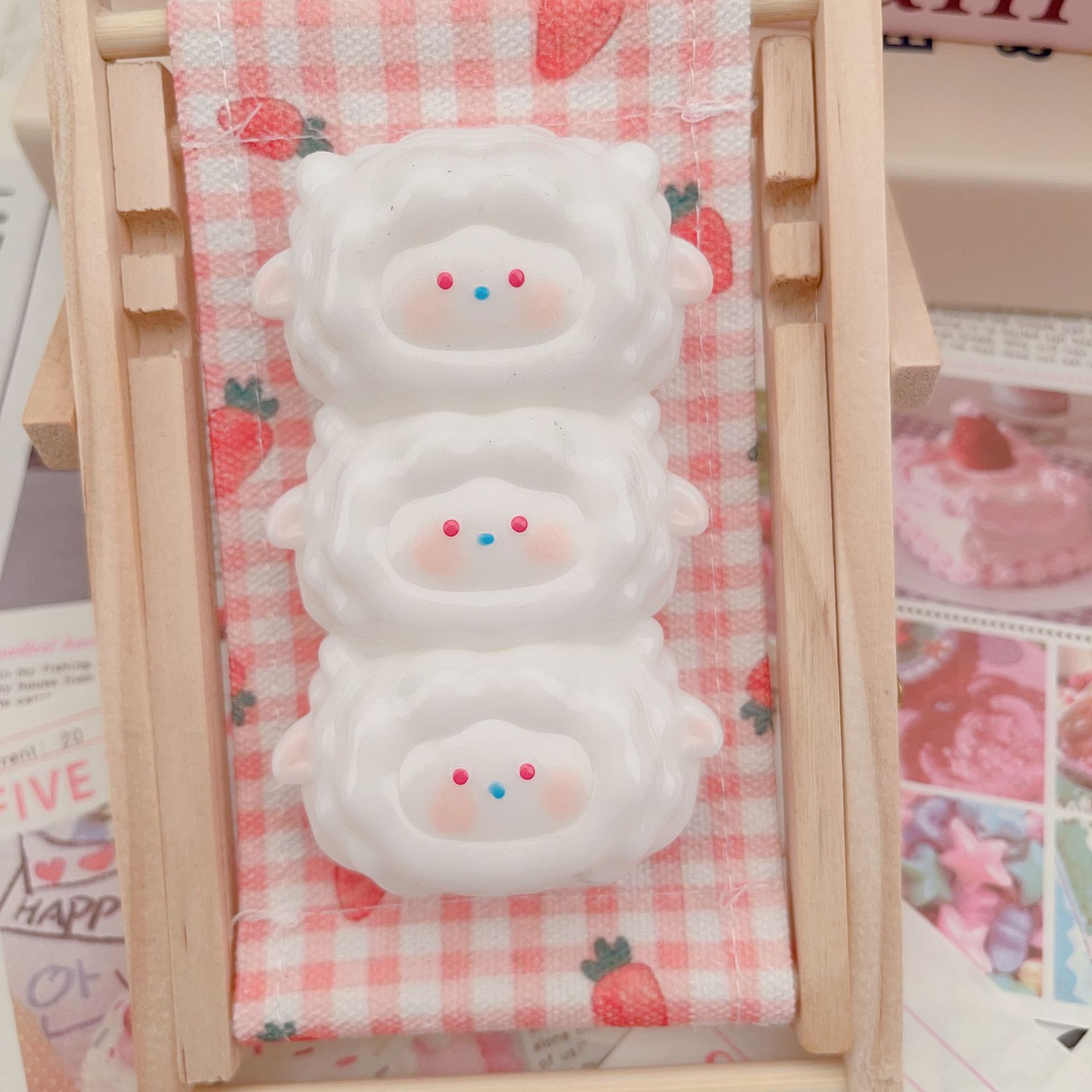 Arroz de yemas de huevo pellizco de comida pellizco de simulación de silicona pellizco de música descompresión juguetes para niños puestos de niñas cajas ciegas