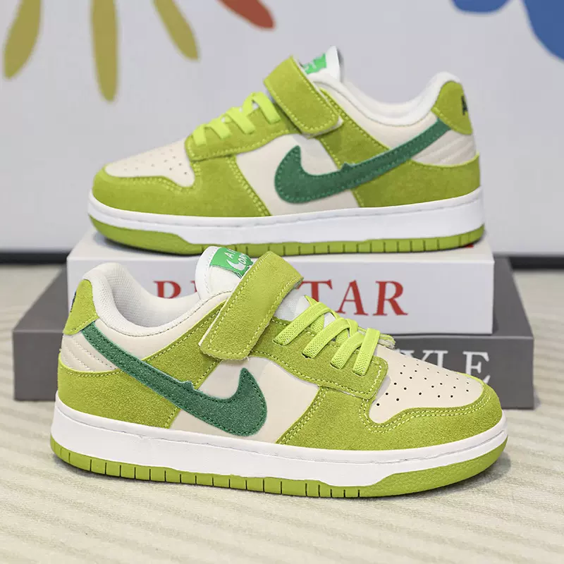 童鞋男童板鞋2024春秋新款儿童运动鞋皮面低帮小白鞋潮中大童平底