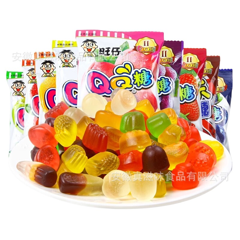 Wangzi qq sugar 70g large packaging fruit flavor children's candy wholesale gummy candy nostalgic snacks after 8090 candy Wangzi qq sugar 70g large packaging fruit flavor children's candy wholesale gummy candy nostalgic snacks after 8090 candy