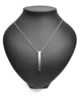 Necklace stainless steel engraved, 5×40mm, mirror effect