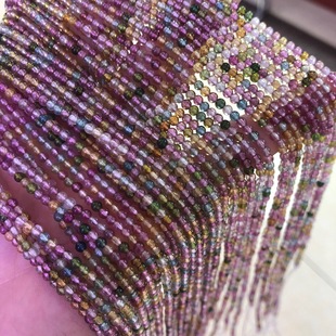 Tourmaline Long Chain 2.5mm Vitreous Tourmaline Long Chain Can Pond Factory Wholesale