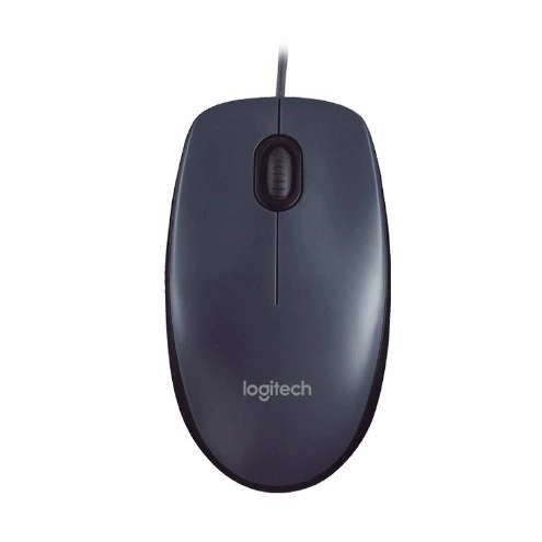 Проводная мышь Logitech M90 USB для ноутбука, настольного ПК, домашнего офиса, оптическая мышь