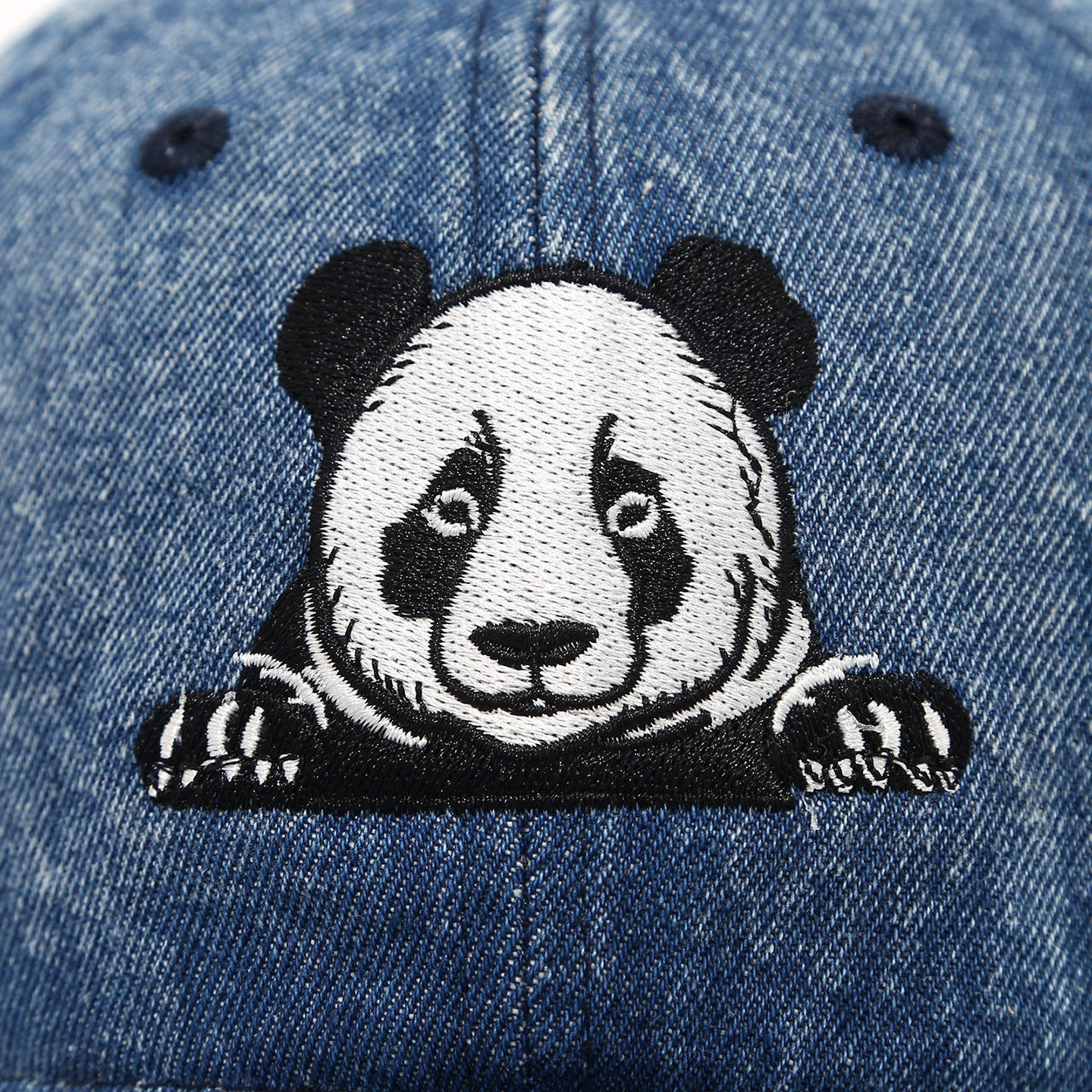 Art japonés panda gigante bordado vaquero sombrero de lengua de pato mujer moda coreana casualidad sombrero de béisbol suave sombrero de hombre sombrero deportivo