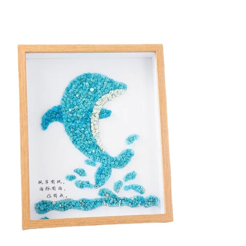 DIY gypsophila dried flowers love photo frame March 8th Goddess Day creative gift tabletop eternal flower photo frame