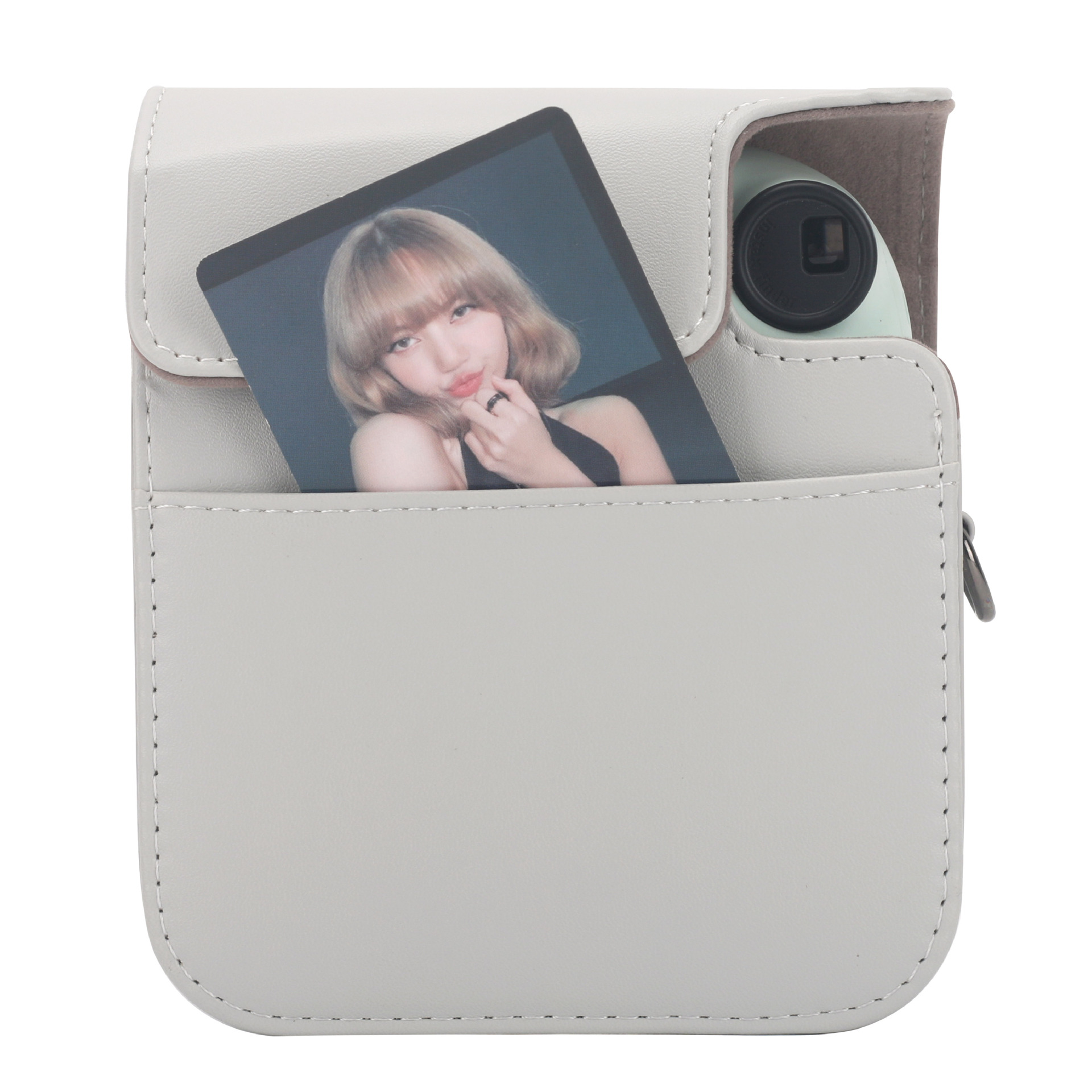 Entrega de una pieza Fuji Polaroid mini12 gris oso Cámara bolsa de almacenamiento hombro/crossbody