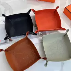 Storage Box Tray Leather Nordic Desktop Sundry Keys Entrance Cosmetic Jewelry Living Room