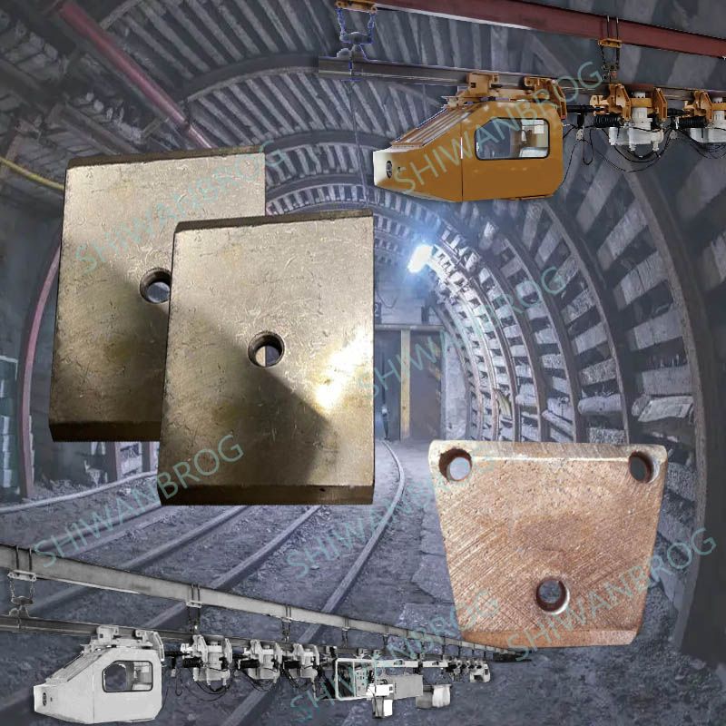 机械单轨吊刹车片 单轨吊制动滑靴 矿用制动闸块